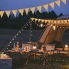 Bunting Jute Bunting Wedding, Pack of 4 Bunting Outdoor Weatherproof,