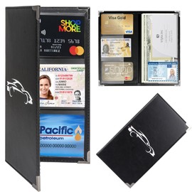 TYUTOSEG Car Registration and Insurance Card Holder,Car Document Holder Glove Box with Magnetic Shut For Documents, Cards, License