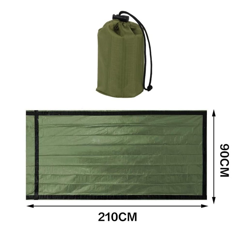 BLAZDEVE Survival Sleeping Bag, 2Pack Emergency Sleeping Bag Bivvy Bag,