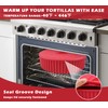KOLUTI Nonstick Silicone Tortilla Warmer Container, 10 Inch Taco Storage