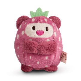 My Mochi Cuddly Toy Bear Nomo Strawberry 5 cm Pink - Soft Plush Toy Cute Plush Toy for Cuddling and Playing, for Children and Adults, Great Gift Idea