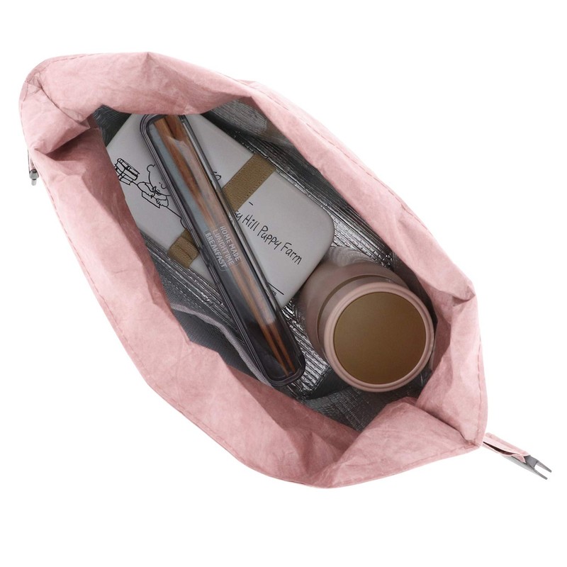 Bestco ND-876 Lunch Bag, Pink, Buckle, Thermal Bag, Cold Insulation,