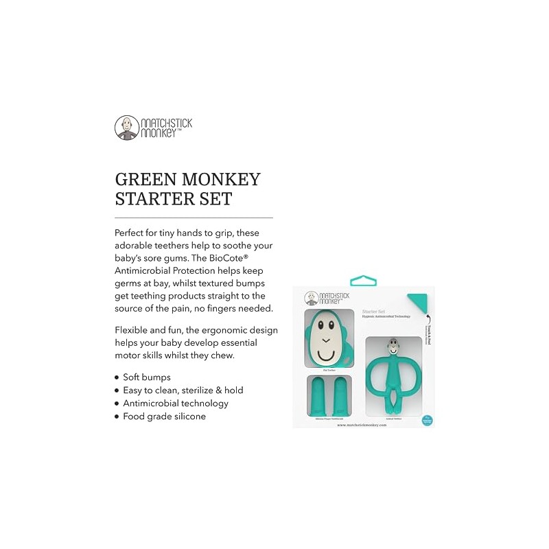 Set de Mordederas de Silicón MATCHSTICK MONKEY (Multicolor)