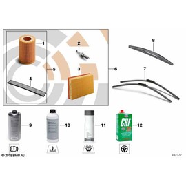 MINI Genuine Spark Plug High Power Fits R57 R57 LCI R55 R58 R56 R59 12120034098
