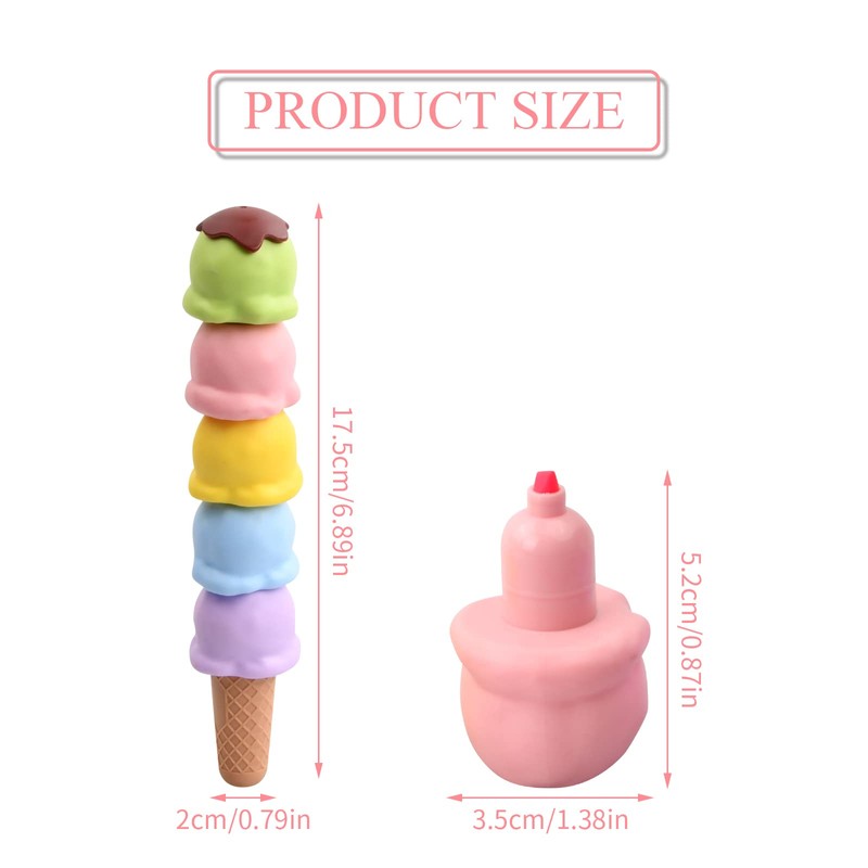 Naseom Highlighter in Ice Shape Highlighter Ice Cream Shape Overlay