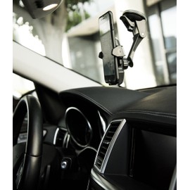 Jeremywell Universal 360 Degree Car Windshield Dashboard Suction Cup Mount for Cell Phone Black