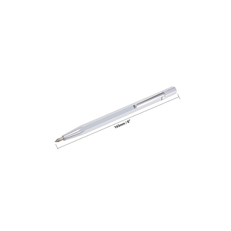 sourcing map 6 Inch Tungsten Carbide Tip Pen Etching Engraving