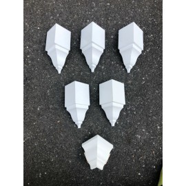 Crown Molding Corners set for 4 5/8” crown, 5 insides/1 outsides