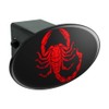 GRAPHICS & MORE Red Tribal Scorpion Oval Tow Trailer Hitch