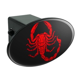 GRAPHICS & MORE Red Tribal Scorpion Oval Tow Trailer Hitch Cover Plug Insert