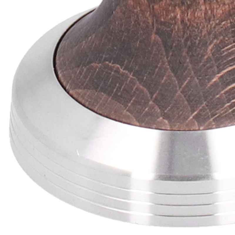 58mm Tamper Tool Black Walnut 304 Stainless Steel Portable Coffee