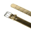 CTM Kids' Leather Two Hole Jean Belt, Xlarge, Gold