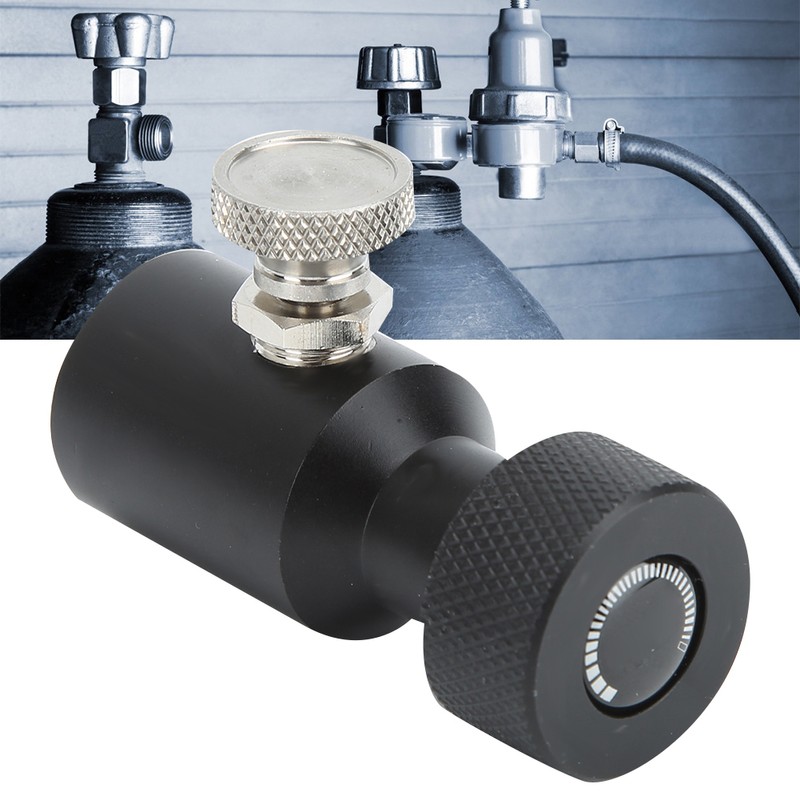 TR21-4 CO2 Adapter Connector with Release Valve Switch Quick Filling