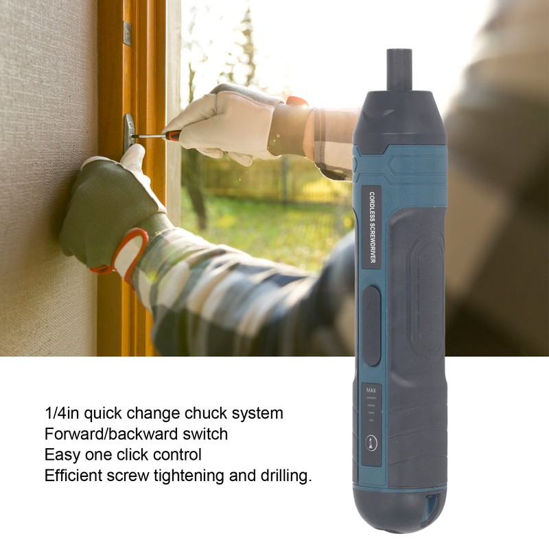 Electric Screwdriver USB Rechargeable 3.6V 4Nm Power Screwdriver with LED