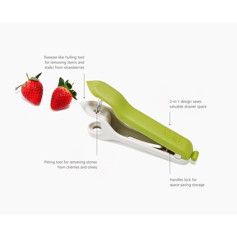 Joseph Joseph Tweezy Snocciolatore Ciliegie e Olive 2 in 1,