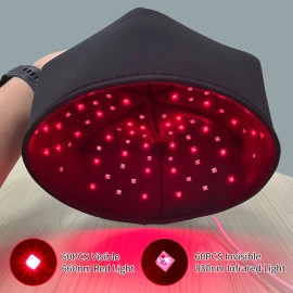 USA Local Stock 660nm 830nm Red Near Infrared Light Therapy Hat Light Capcolor: Gray