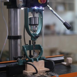 Mortising Machine, Tenon Tools Mortising Attachment for Drill Press and Woodworking Mortise, Bench Drill Locator Set for Mortiser Circles/Square Hole Chisel Drilling Machine Mortise Machine.