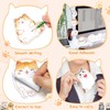 JSRQT 6 Pack 180 Sheets Cat Themed Sticky Notes, Small