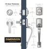 Mensarix Front Door Handle and Deadbolt Set for Right &