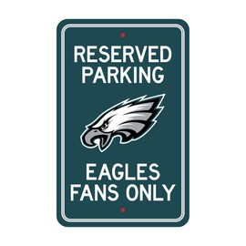 FANMATS 32174 Philadelphia Eagles Parking Sign Décor 18in. X 11.5in. Lightweight