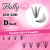 FADLASH Lash Clusters Extensions 200pcs Individual Lashes 10D 20D Mix