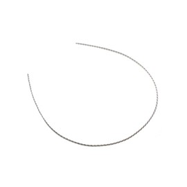 Vingtaine HK-266 Metal Twist Headband Hair Accessory Thin Simple, sliver