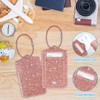 [2 Pack]Luggage Tags, ACdream Leather Case Luggage Bag Tags Travel
