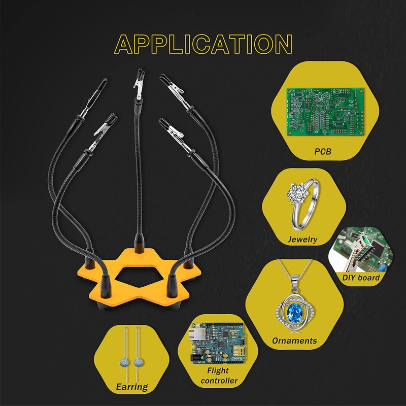 KOTTO Third Hand Professional Soldering Stand Tool PCB Holder Five