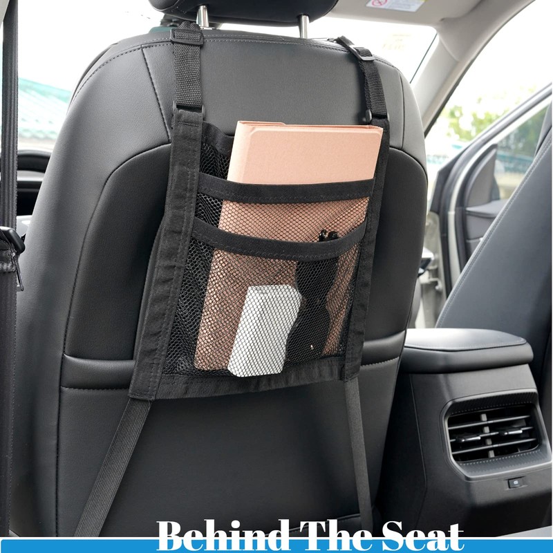 3 Layer Car Mesh Organizer Between Front Seat Backseat Mesh