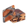 6Pcs Wood Coasters Innovative Insulation Cup Mat Pad Craft Works