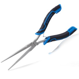 SPEEDWOX Long Reach Needle Nose Pliers Thin Extra Long Needle Nose Pliers with Serrated Jaw for Jewelry Making, Bending Wire and Small Object Gripping Needle Remover Plier Work On Narrow Place