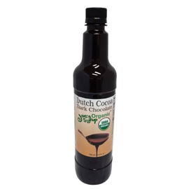 Joe’s Syrup Organic Flavored Syrup, Organic Dutch Cocoa Dark Chocolate Sauce, 750 ml
