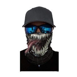 Seamless Rave Bandana Dust Wind Sun UV Protection Neck Gaiter Mask Face Scarf(d.venom2)