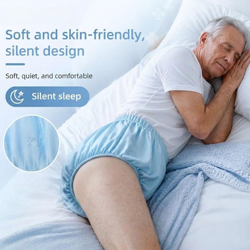 Unisex Incontinence Pants,Waterproof TPU Diaper Cover for Overnight