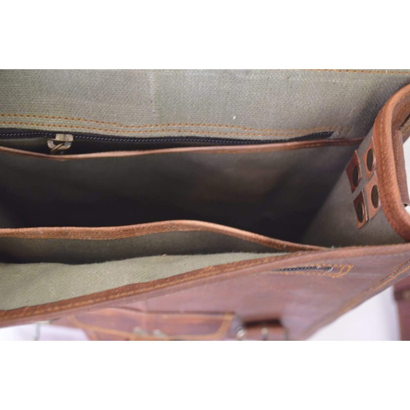 Komal's Passion Leather 11 Inch Sturdy Leather Messenger Satchel Bag