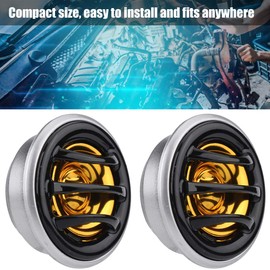 Qiilu 2pcs 12V 150W Super Tweeter Car 2 Inch Super Power Dome Audio Stereo Speaker Tweeter 4 Ohm Speaker Horn