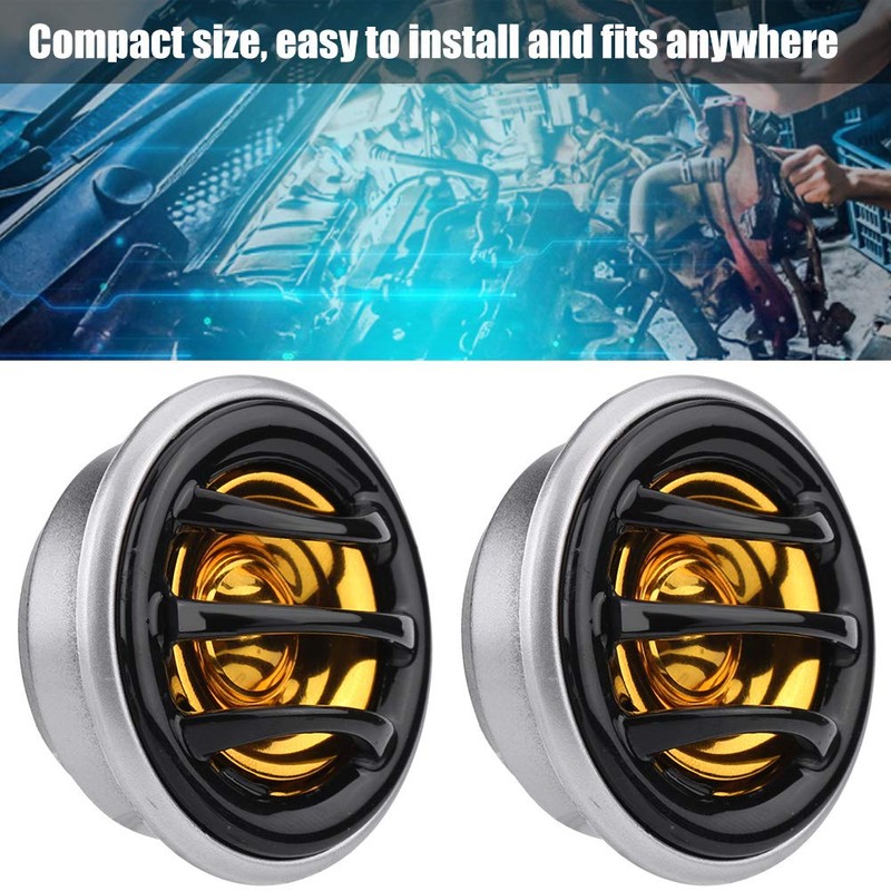 Qiilu 2pcs 12V 150W Super Tweeter Car 2 Inch Super