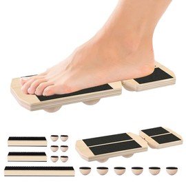 Umllpet Balance Board Single Leg Wood, Foot Trainer for Ankle Strengthening & Stabilization, Physical Therapy for Sprains, Posture Correction & Joint Pain Prevention, Ankle Training