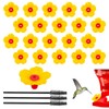 HJZHII 20pcs Hummingbird Feeders Replacement Flowers, Hummingbird Feeder Parts with