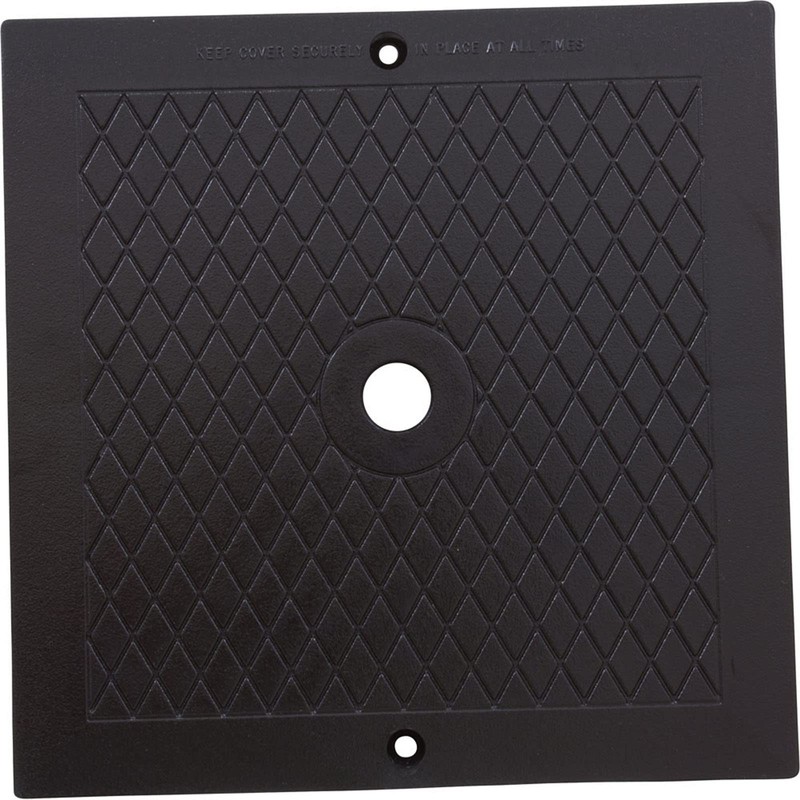 Hayward SPX1082EBLK Black Cover Square Deck Plate Replacement for Select