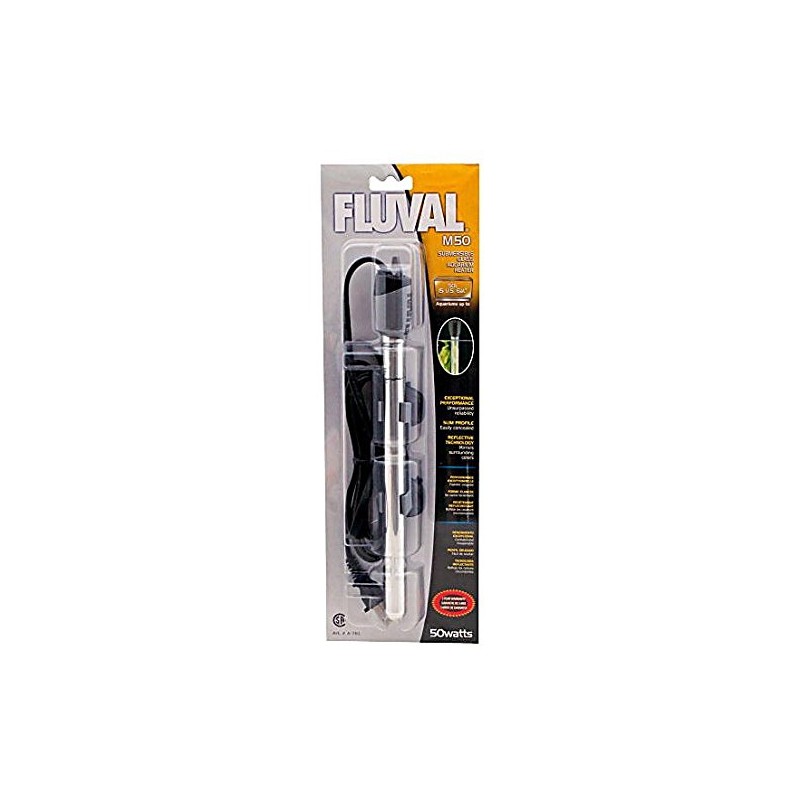Fluval M 50-Watt Submersible Aquarium Heater – Compact, Reliable Heating