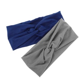 LIFKOME 2pcs Yoga Wide Headband Headbands Workout Headband Spa Headband Knotted Headband Knotted Hairbands Cloth