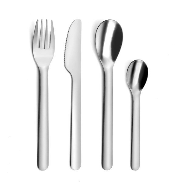 Amefa Mobil'Pocket 059205PC04A42 4-Piece Cutlery Set for Travel Stainless Steel
