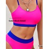 CUPSHE Women's Bikini Set Two Piece Swimsuits High Waisted Scoop
