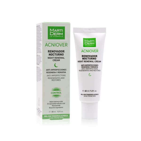 MartiDerm Acniover Renovador Nocturno Anti-imperfecciones. Renueva la piel, reduce imperfecciones