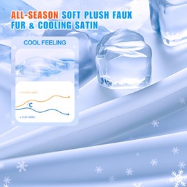 Fluffy Body Pillow Pillowcase with Zipper 20x54 Full Body Pillow Case Blue Soft Large Pillow Covers Cooling King Size Pillowcases for Body Pillows Machine Washable Throw Pregnancy Standard Pillows