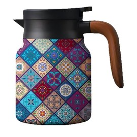 Thermal Tea Pot, Teapot with Infuser, Thermal Flask,Stainless Steel Water Jug, Tea Kettle with Infuser for Hot Tea and Cold Drinks, 800ml (Multi-Color)