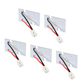 5PCS W10695459 W10843353 W11205083 LED Refrigerator Light Board Replacement for Whirlpool Kenmore Maytag Refrigerator Led Light Module（5 Pack）