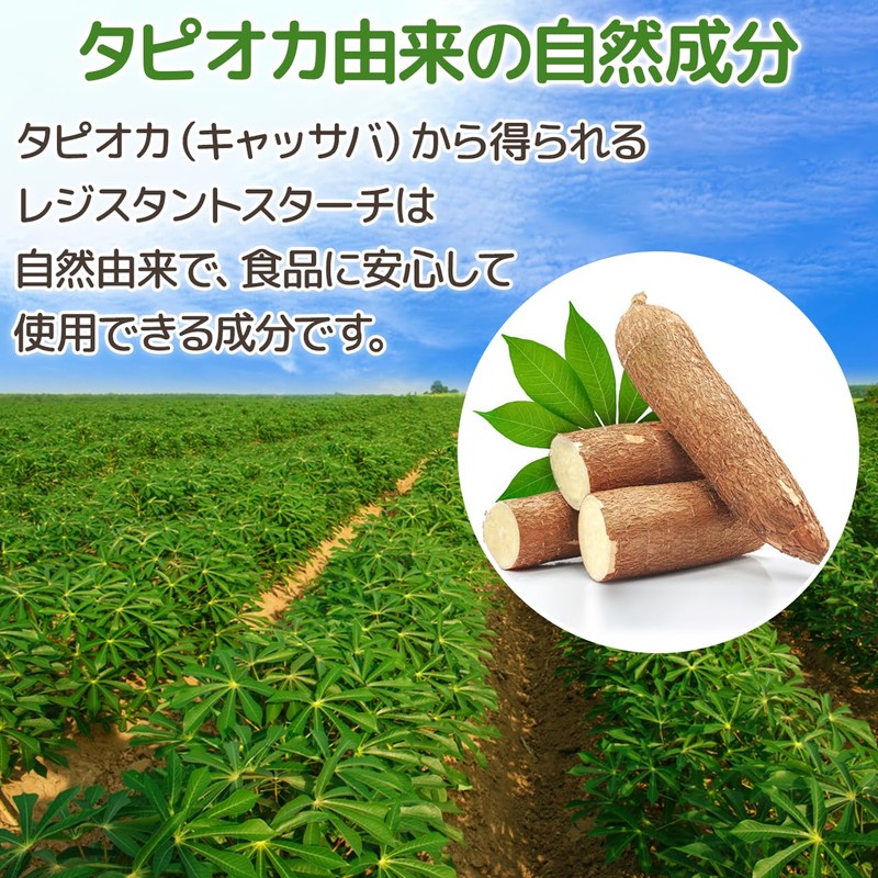 NICHIGA Resistant Starch 200g, Tapioca Sourced Rich in Dietary Fiber