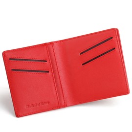 VISOUL Card Case, Commuter Passage, License Holder, 6 Card Slots, License Case, Cowhide Leather, Genuine Leather Card Case, Commuter Pass Case, Italian Leather Mini Wallet, Thin Card Case, Lightweight